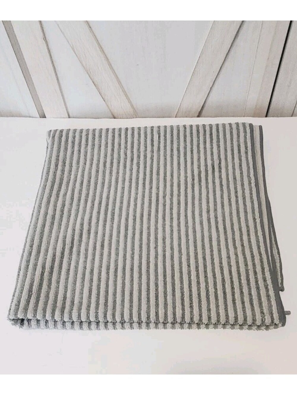NORWEX Baclock Body Bath Towel Full Size 54” X 26” Blue Striped